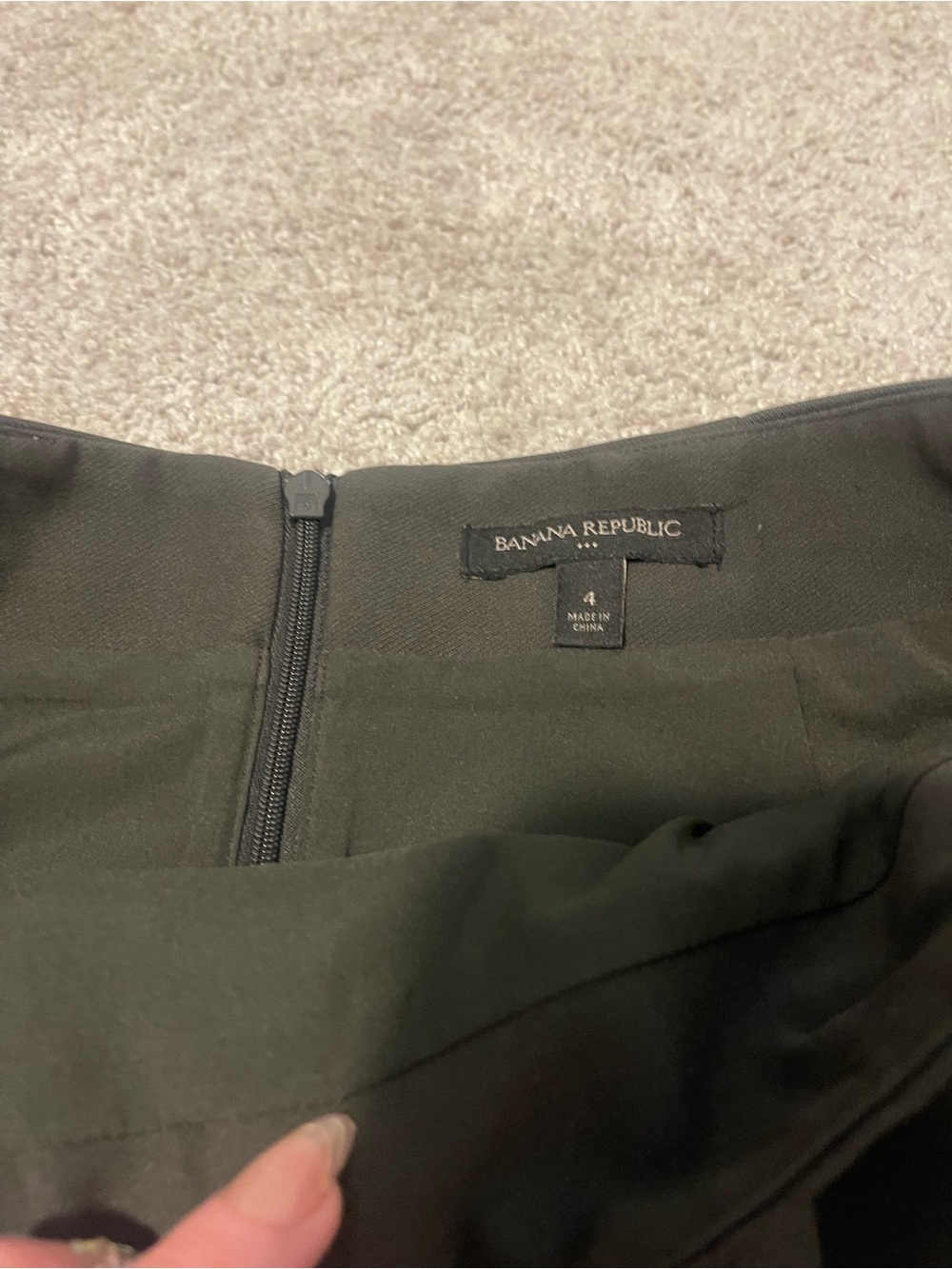 Banana Republic Olive Tie-Waist Pencil Skirt - Picture 5 of 9